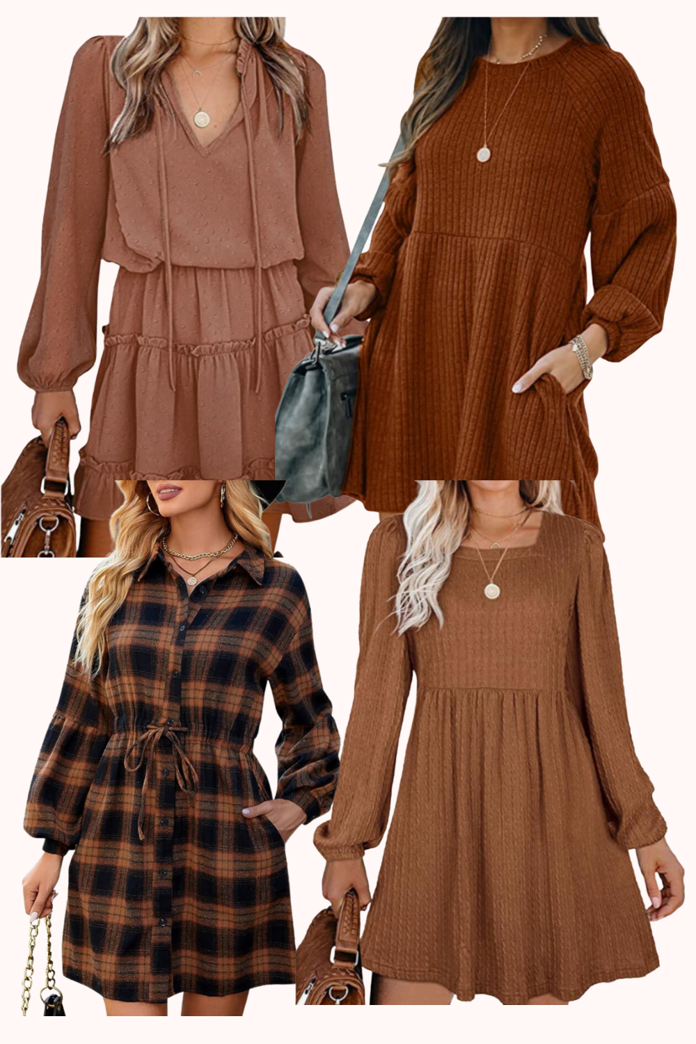 Cute and Cheap Brown Fall Dresses from Amazon - A Jetset Journal