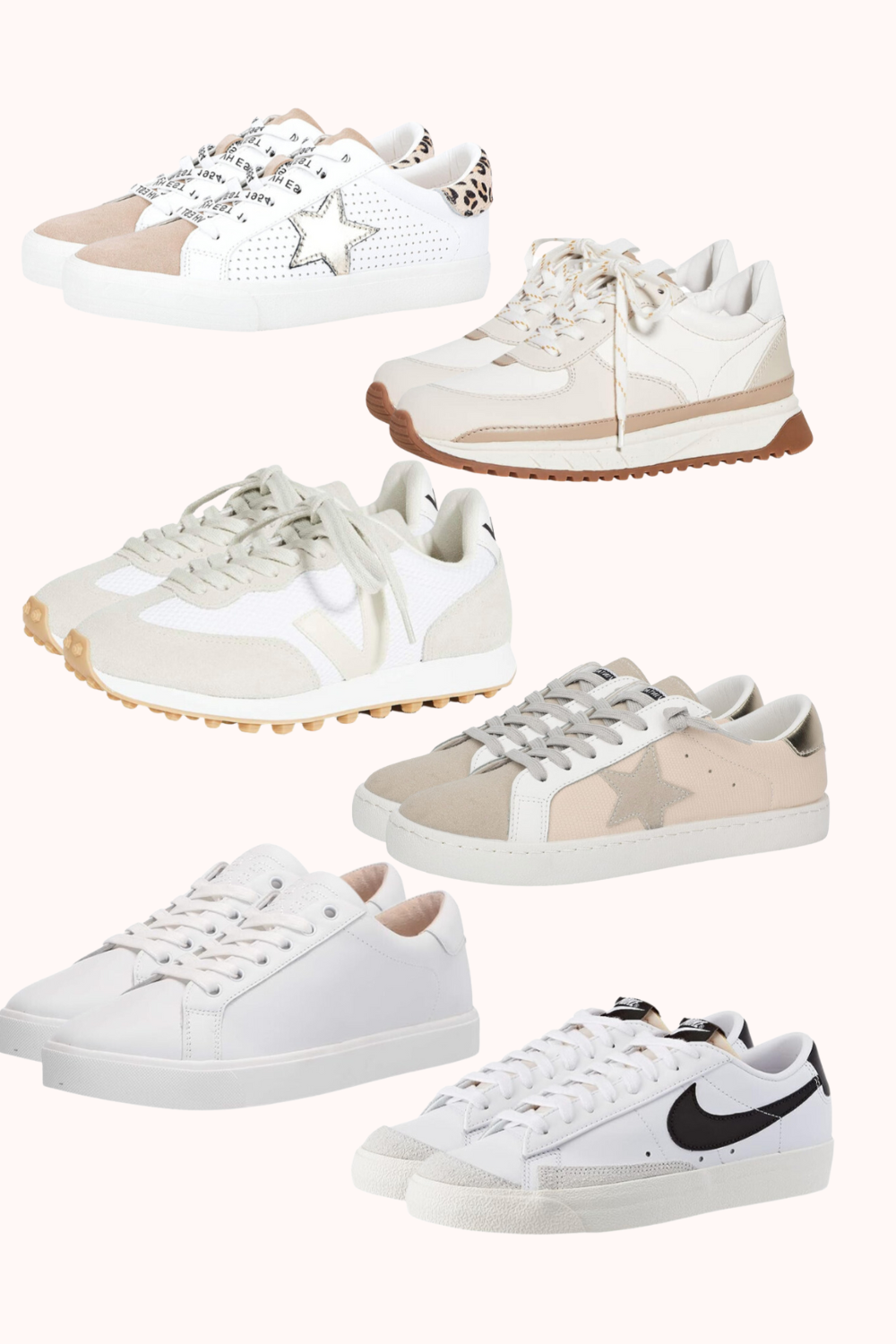 Clean Girl Sneakers from  - A Jetset Journal