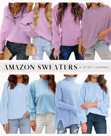 Sweaters for Spring in Pretty Pastel Colors-A Jetset Journal